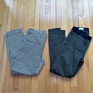 GAP Lot Of 2 Pairs Of Pants Size 27P Resolution Pull-on Leggings Sz 2 City Crop